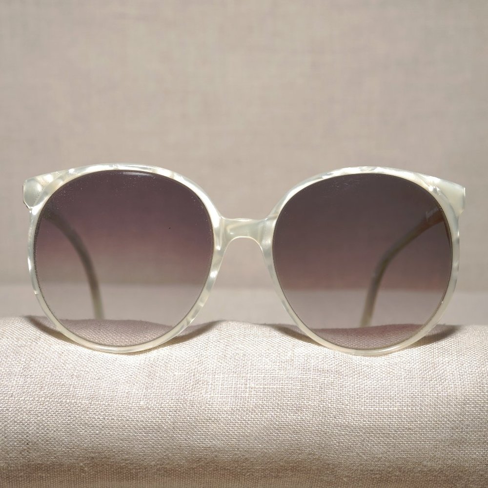 Vintage 1980s Anne Klein Mother of Pearl Sunglasses